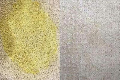 Mum transforms tired carpet by changing the colour with £5 dye